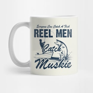 Reel Men Catch Muskie Mug